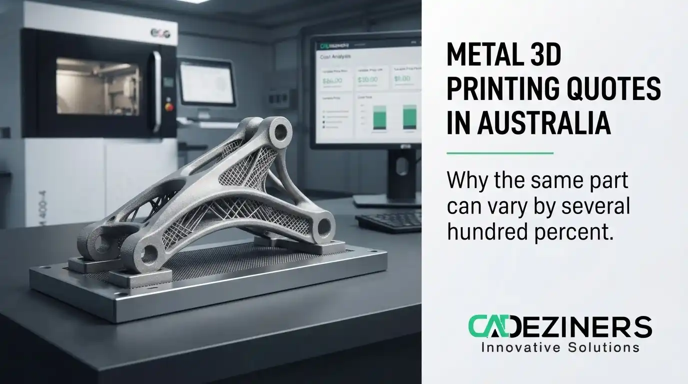 Metal 3D Printing Quotes in Australia: Why the Same Part Can Vary by Several Hundred Percent
